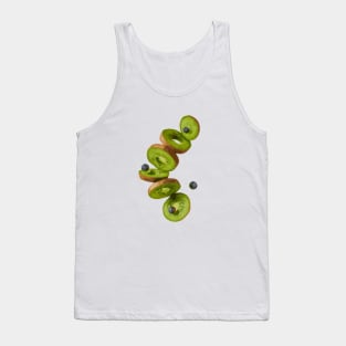 Kiwi Blueberry, Fruit for Thought Photo Vector Illustration Tank Top